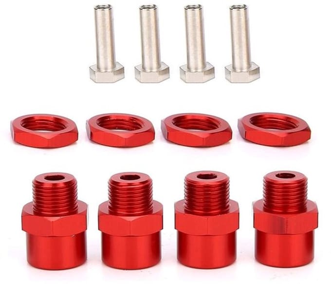 Allecto - zeskant-adapter - 12 mm op 17 mm - ideaal voor