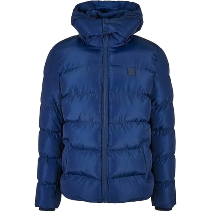Urban Classic Hodded Puffer Jas Vrouwen Blauw