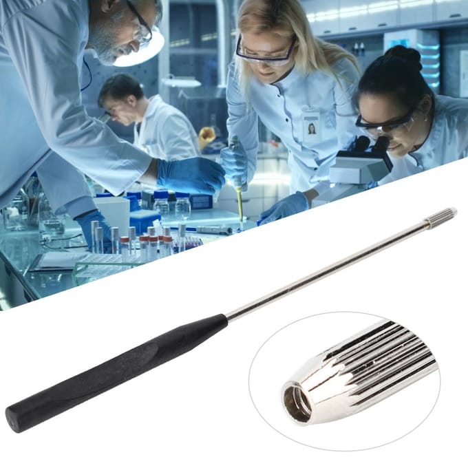 2 Stuks Inoculeerstok Laboratoriumexperiment Bacteriële Kweek Microbiologie Accessoire gray