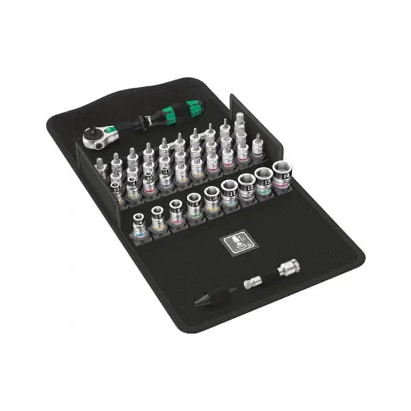 Wera 8100 SA All-in Zyklop Speed Ratchet Set 1/4" drive with holding function metric 42 pieces
