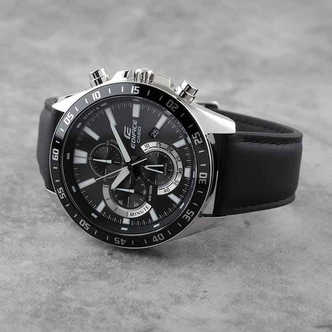 Casio Edifice Classic EFV-620L-1AVUEF Big Face Chrono Horloge