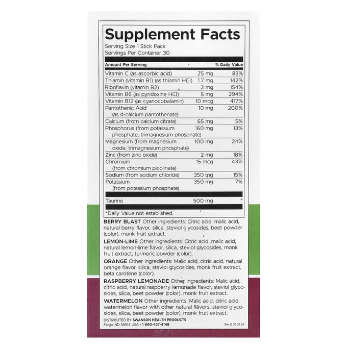 Gewoon Hydrateren, Elektrolyten Hydratatiemix, Variëteitenpakket, 30 Zakjes, 180G(6,36 oz)