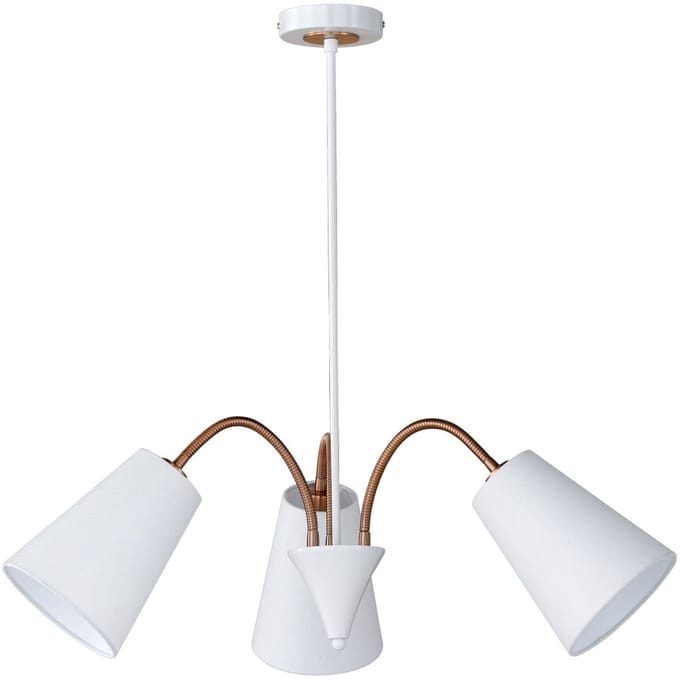 Hanglamp met flexibele stoffen lampenkappen HOPPER