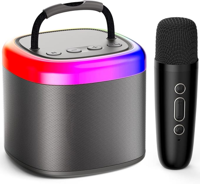 Draagbare Karaoke Set met Microfoons voor Kinderen en Volwassenen - Bluetooth Speaker voor Feestjes