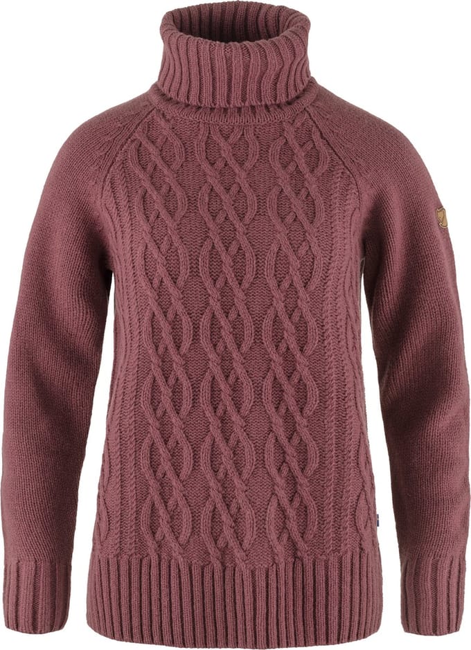 Fjällräven Övik Cable Knit - Mesa purple - Maat Damen_S