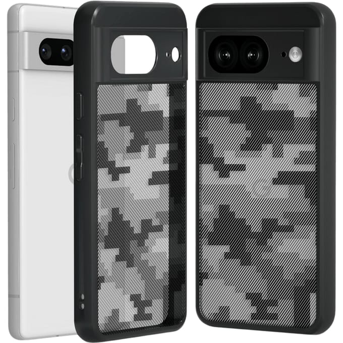 Mocaa Google Pixel 8a Shockproof Camo Hoesje Zwart