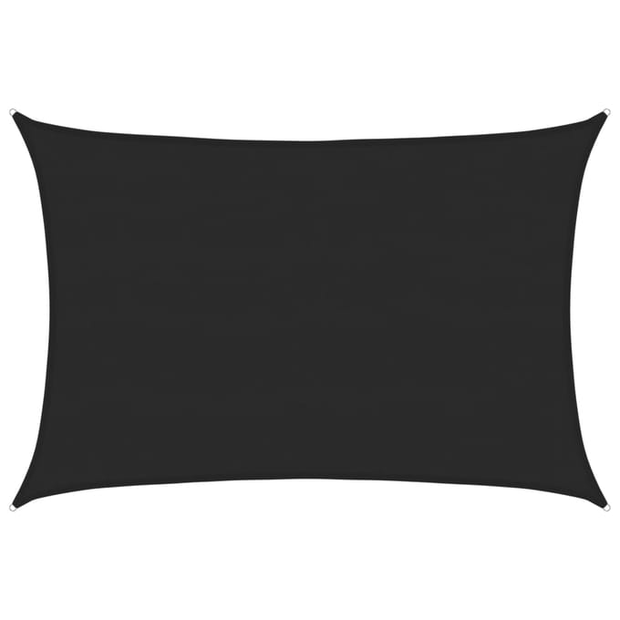 vidaXL - Zonnezeil - 160 - g/m² - 5x7 - m - HDPE - zwart