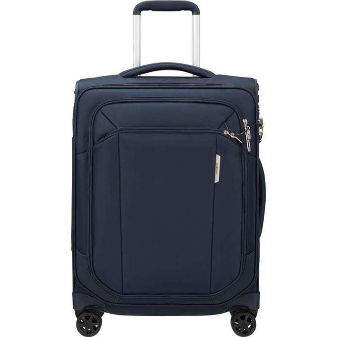 Samsonite Koffer Met Laptopvak - Respark Spinner 55/20 Strict (Handbagage)- Midnight Blue - 43 l - 2.4 kg