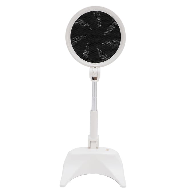 Draagbare Afzuigkap Wit Opvouwbaar Hoogte Verstelbaar Compact Plug-in Meerdere Snelheden Afneembare Ventilator white