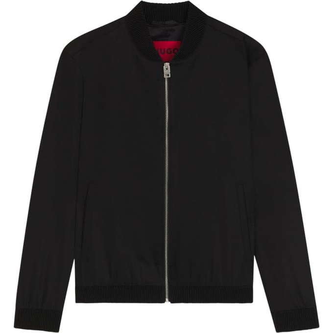 Hugo Evalom effen overshirt voor heren (Zwart)
