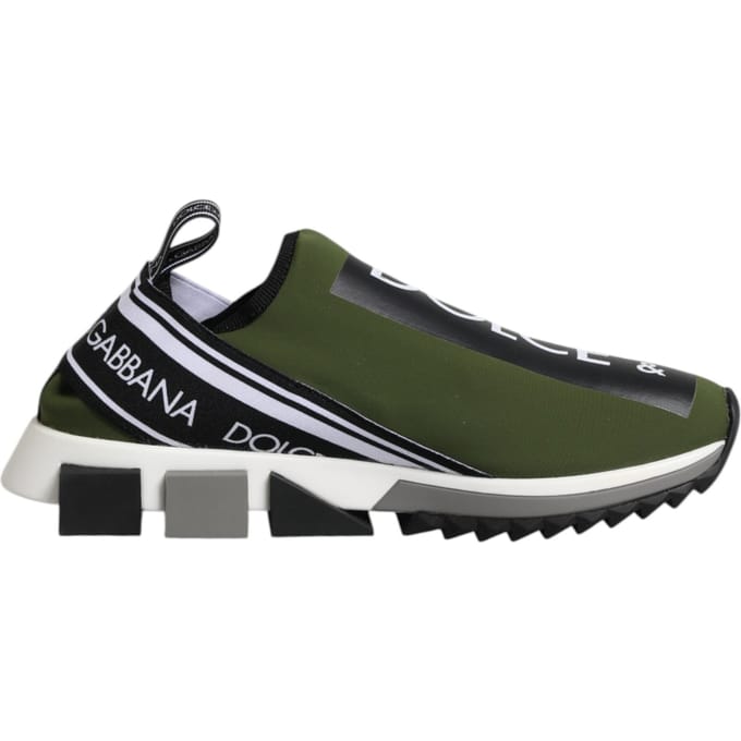 Dolce & Gabbana Groene Logo Lage Sorrento Sneakers voor Mannen