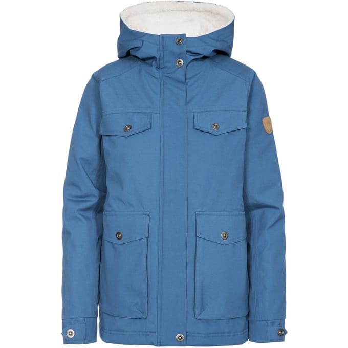 Trespass - Dames Devoted Waterdichte Jas (Blauw)