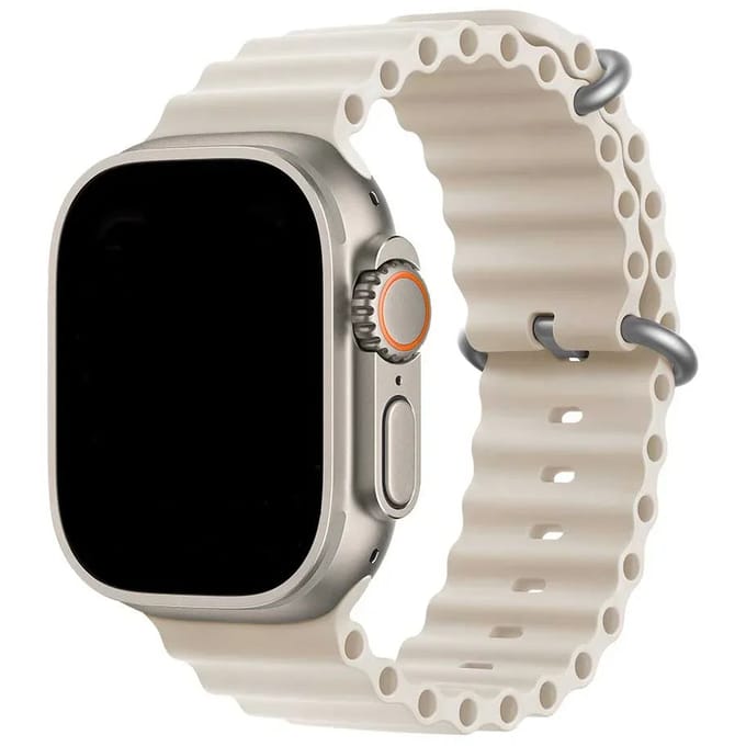 2+1 | Apple Watch Bandje Ocean - Siliconen - Sterrenlicht
