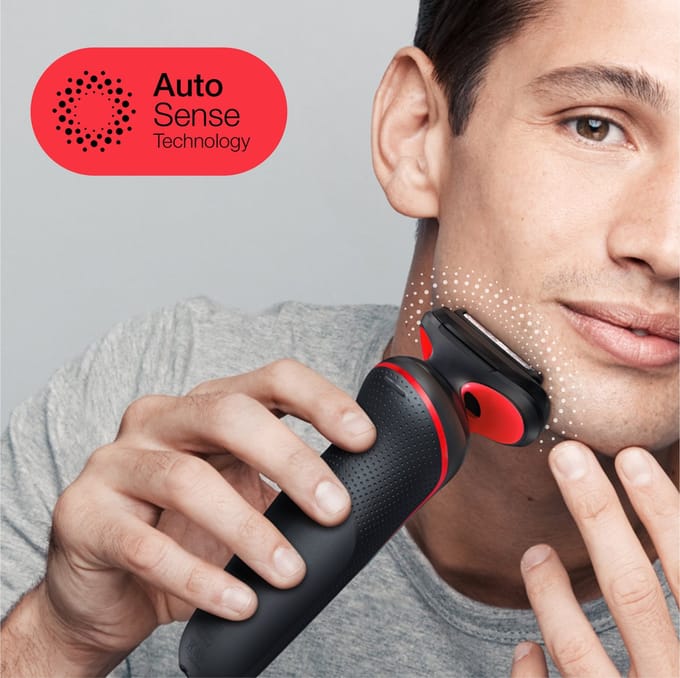 Braun Series 5 51-R1200s - Elektrisch Scheerapparaat Mannen - Met Precisietrimmer - Rood