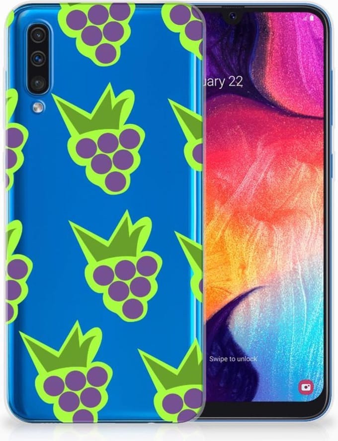 Samsung Galaxy A50 Siliconen Case Druiven