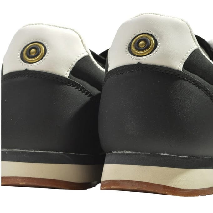 Lambretta Heren Diego Sneakers (Zwart/Wit)