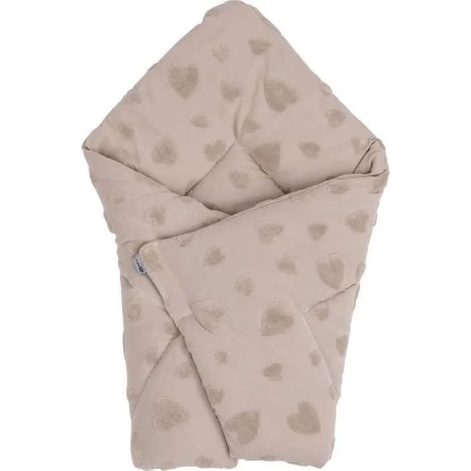 Baby inbakerdeken FreeON by Bubaba Beige Hearts