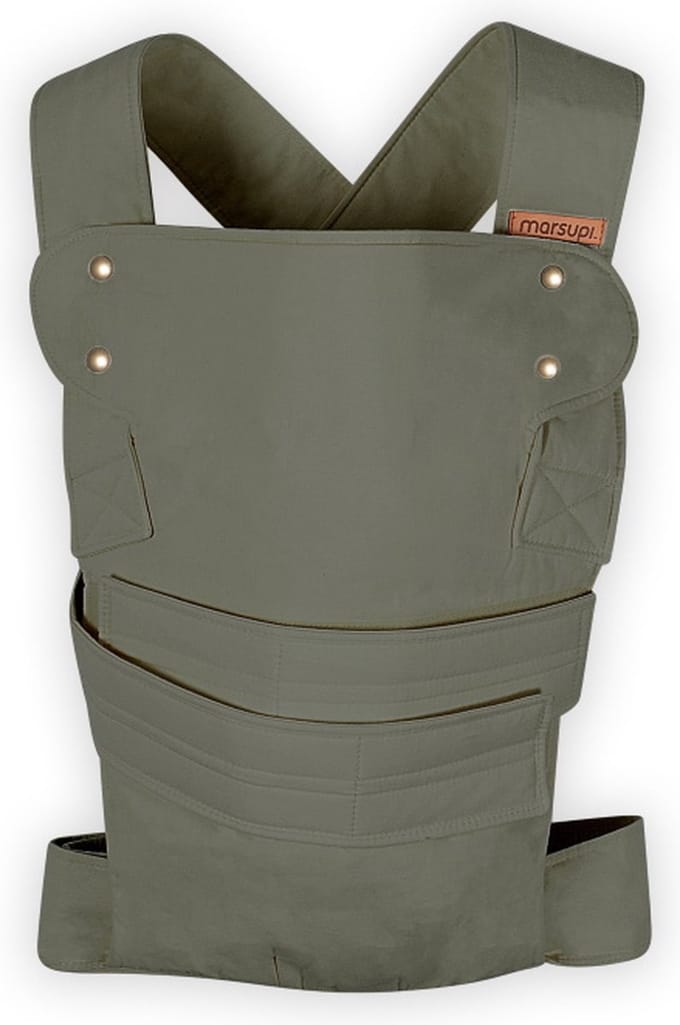 Marsupi Classic Olive groen - maat XL - taille 85-105 cm - draagzak baby