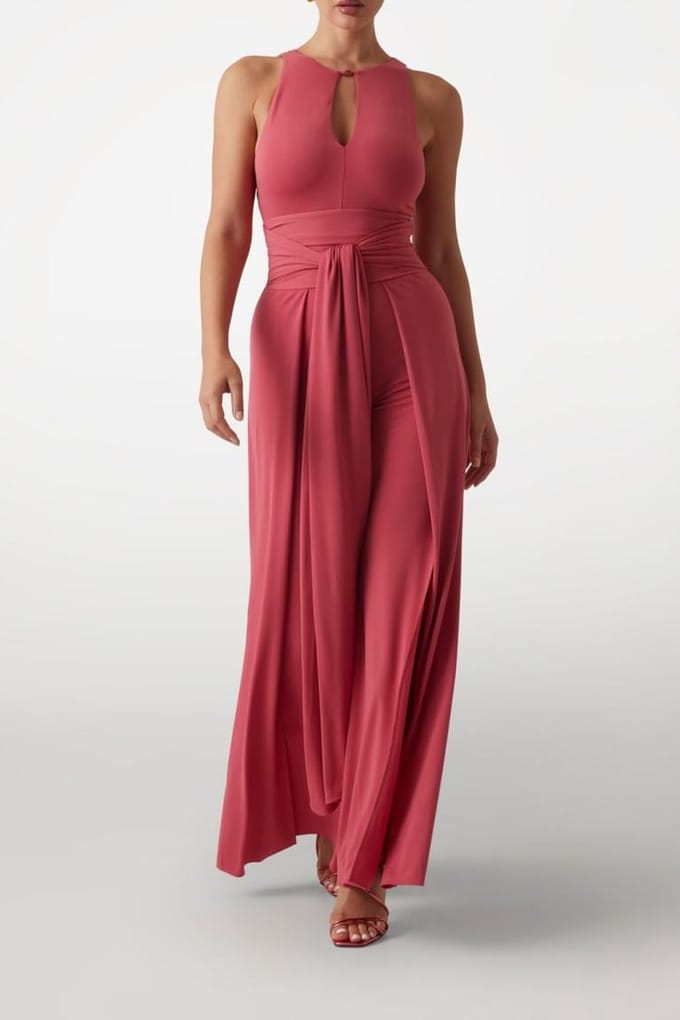 GUESS Kiki Jumpsuit Solid Flowering Peony Taglia: 42 | Tute Outlet | Donna