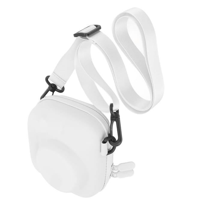 Camerahoes Beschermende Draagbare Camera Tas met Verstelbare Schouderriem voor Mini 7+ 8 9 wit