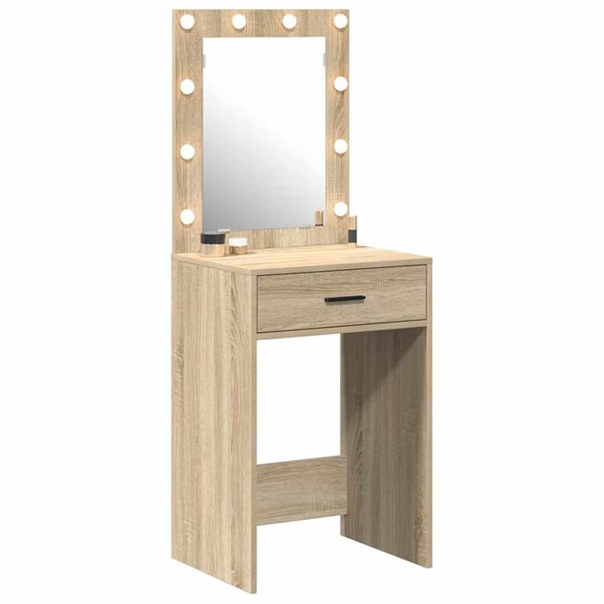 vidaXL - Kaptafel - Sonoma - Eik - 50 - x - 41 - x - 135 - cm - Bewerkt - hout