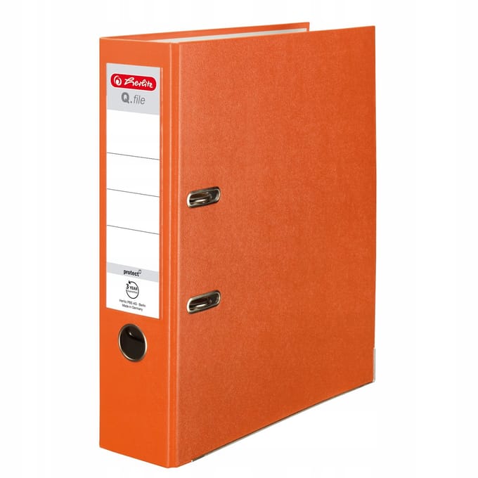 Herlitz Q.File Ordner A4 8cm Ras Oranje