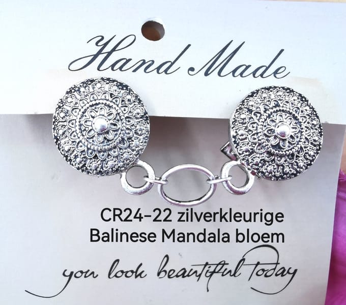 3 x RVS sieraden sluiting | Karabijnsluiting | Grapevine Purple Silver | Paars / Zilver