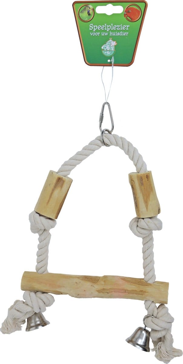 De Boon Schommel Hout met 2x Klos 36CM