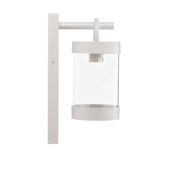 TRIO SAMBESI - Wandlamp - Wit mat - excl. 1x E27 4 W - Schemersensor - Wandmontage - Buitenverlichting - IP44