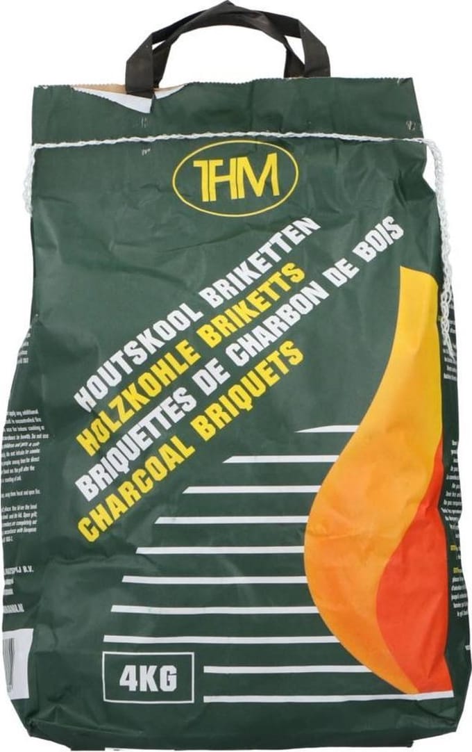 THM Houtskool briketten 1 x 4 kg