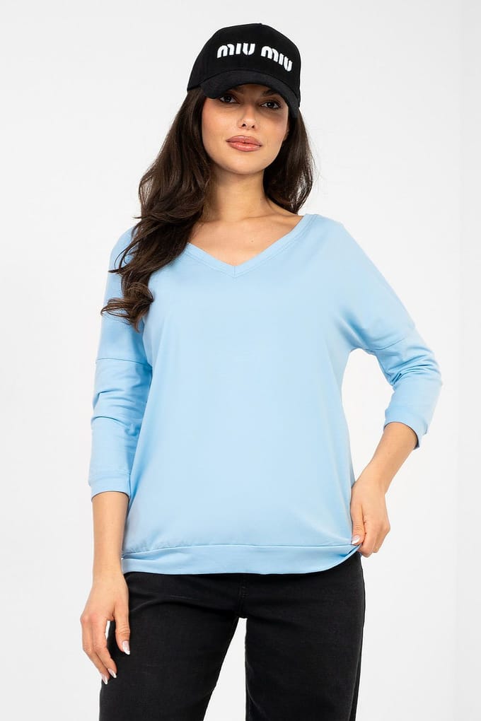 Velora V Flow Top - Lichtblauw / S/M