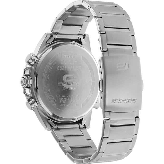 Casio Edifice ECB-30D-2AEF Herenhorloge 46 mm - Zilverkleurig