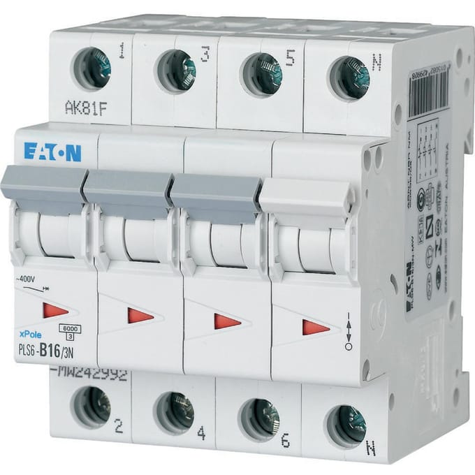 Eaton PLS6-C16/3N-MW - miniature circuit breaker mcb