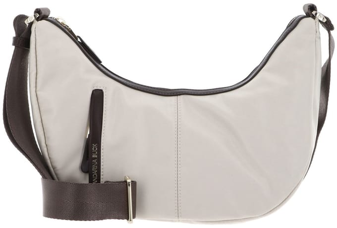 MANDARINA DUCK Schoudertas Hunter Hobo Bag Whitecap Gray Crème