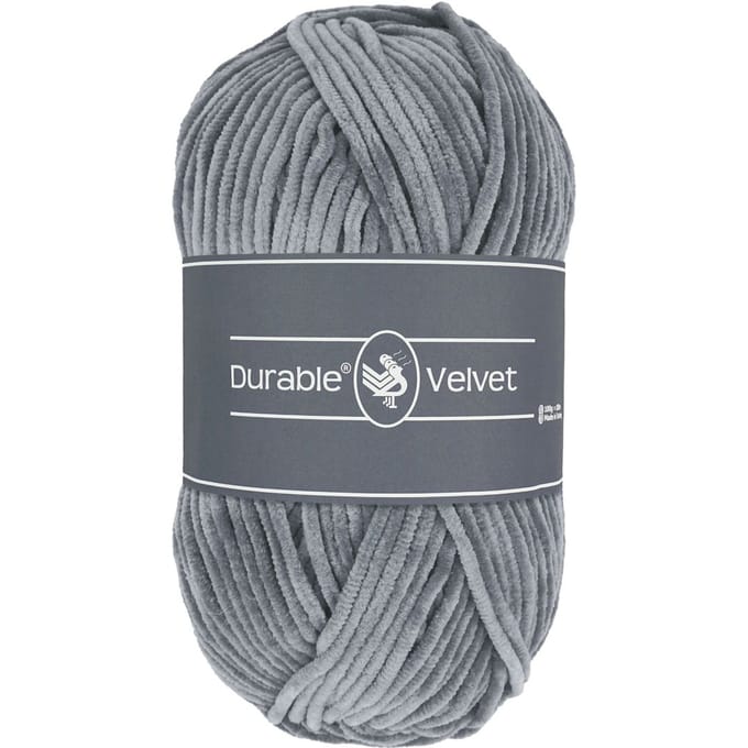 Durable Velvet - 2232 light grey - Chenille Garen