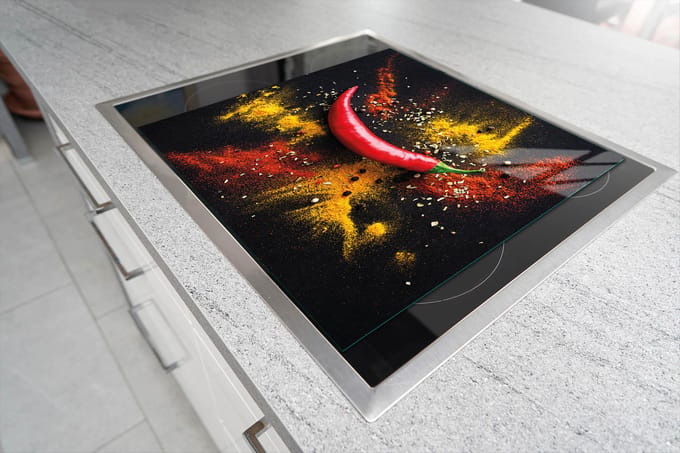 TMK ArtDeko - Glazen Snijplank - 52x40 cm - Gehard Glas - Antislip