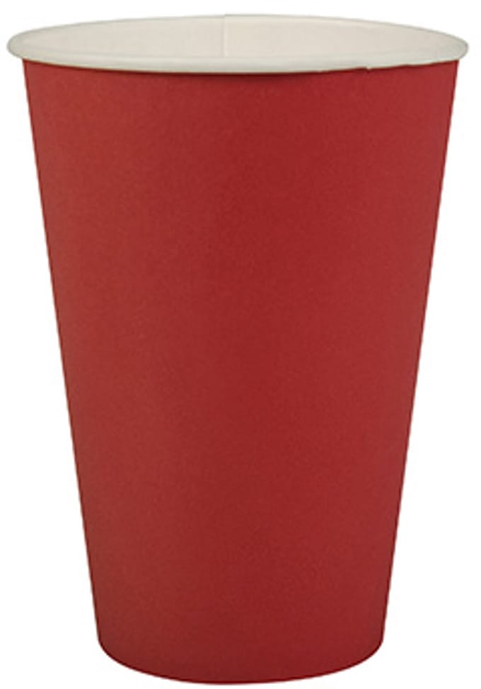 15x 20 Drinkbekers Karton 02 l Ø 7 cm · 97 cm rood