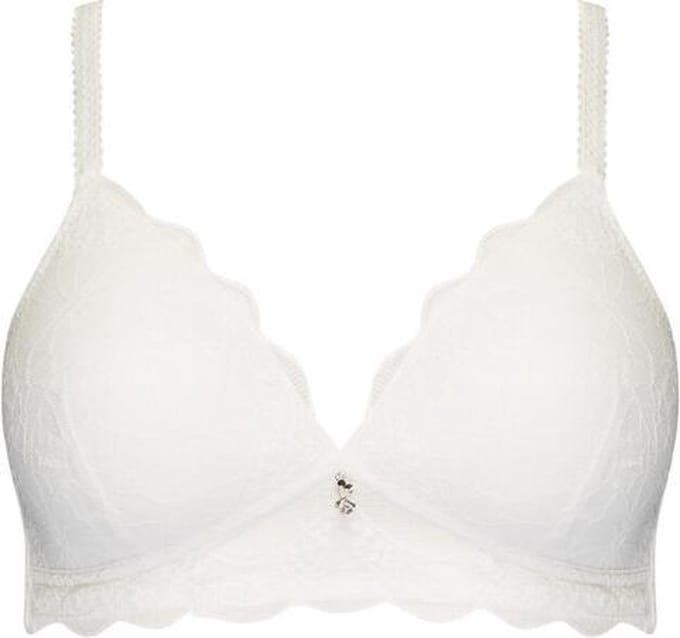 Naturana - Soft bh met kant - 5194 - Wit - 80D