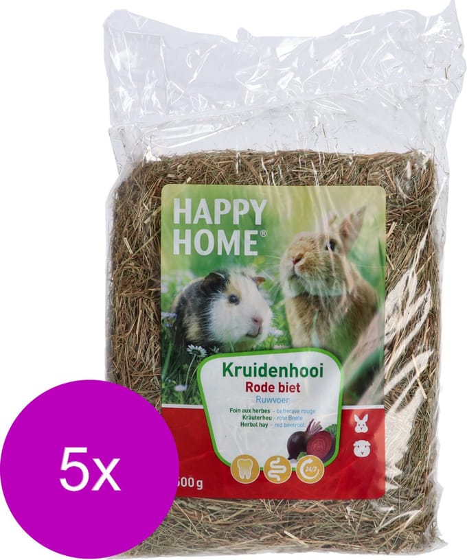 Happy Home Kruidenhooi 500 g - Ruwvoer - 5 x Rode Biet