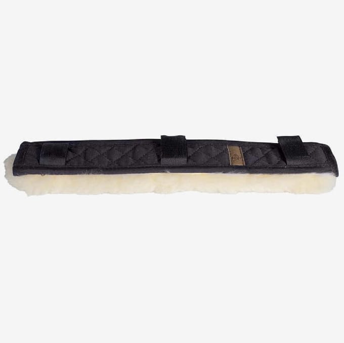Horze kaakbeschermer - lamsvel - 14cm