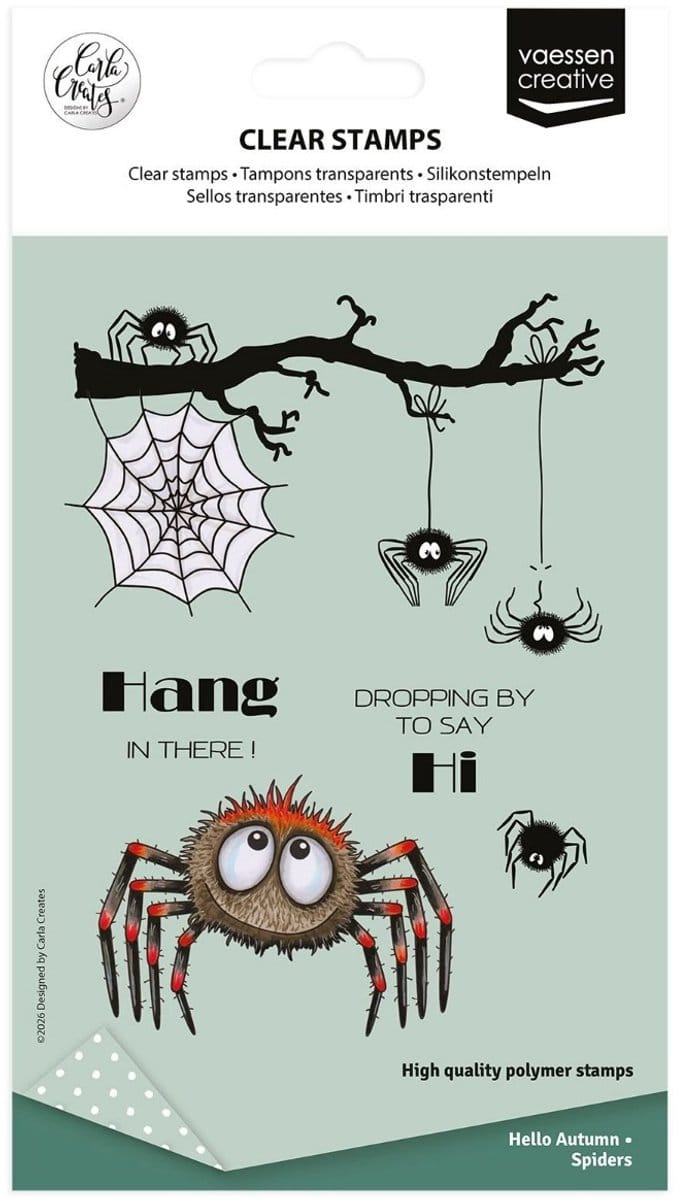 Clearstamps Spiders - Carla Creates