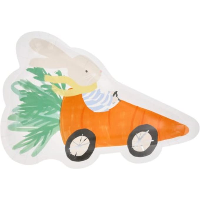 Meri meri pasen borden - racing car bunny