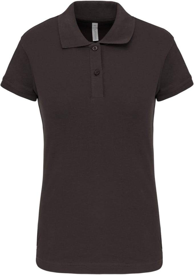Kariban Piquépolo korte mouwen dames K240 - Dark Grey - M