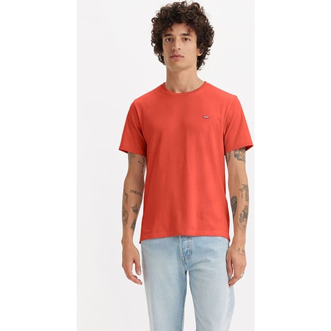 Levi's Ss Basic T-shirt Red Maat: S | Basic T-Shirts Outlet | Heren | Rood