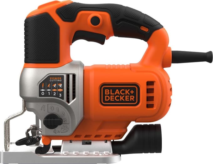BLACK+DECKER 650W Pendeldecoupeerzaag, koffer - BES610K-QS
