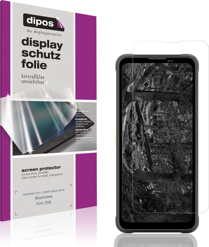 dipos – 4x Beschermfolie geschikt voor Blackview Fort 200 | Krasbestendige & heldere Screenprotector Ultra-Thin