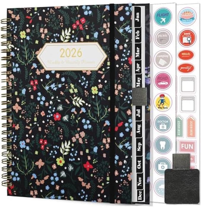 Gumiho A5 Weekkalender 2026 met Spiraalbinding en Planstickers