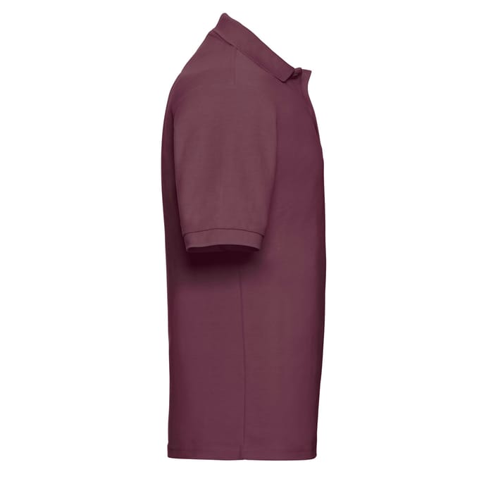 Russell Heren Polycotton Pique Poloshirt (Bourgondië)