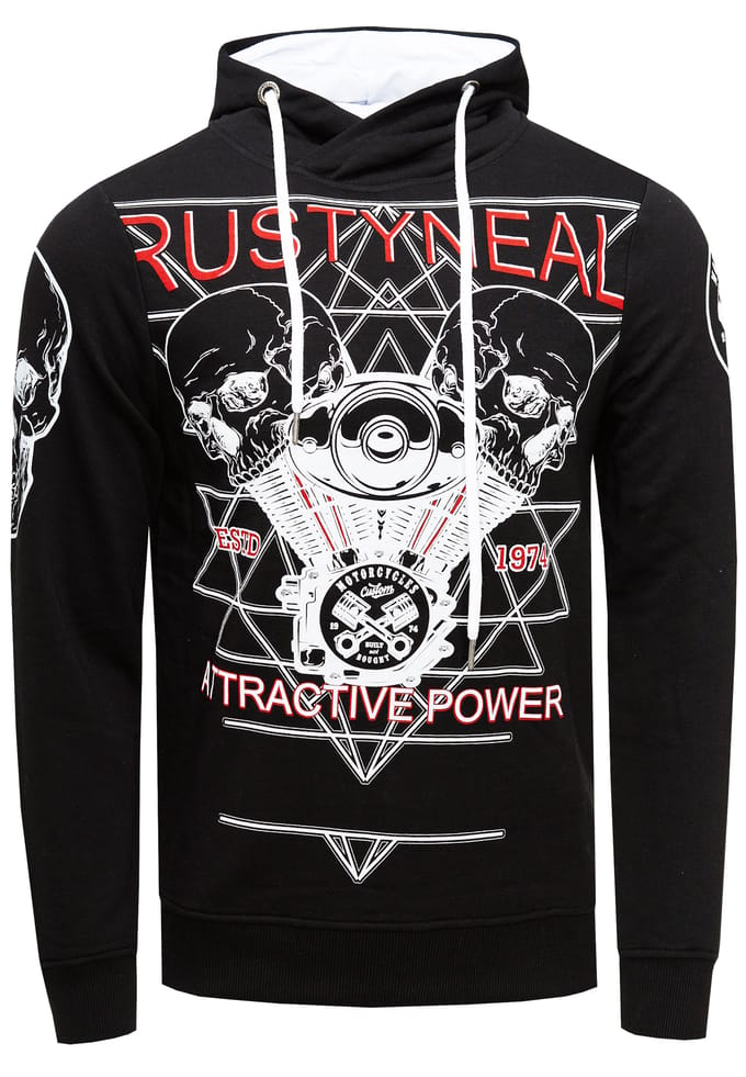 Sweatshirt met rockerprint