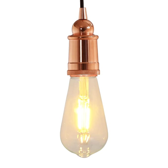 vidaXL Lamphouders 2 st roségoud E27